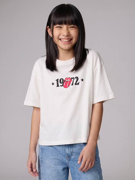 T-shirt Rolling Stones écru 2 - vertbaudet enfant 