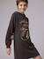 Robe sweat à capuche Rolling Stones anthracite 7 - vertbaudet enfant 