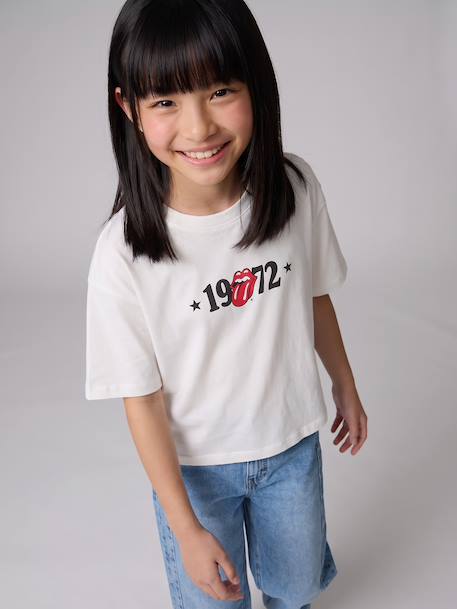 T-shirt Rolling Stones écru 1 - vertbaudet enfant 