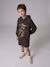 Robe sweat à capuche Rolling Stones anthracite 1 - vertbaudet enfant 