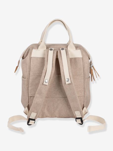 Sac à dos à langer Wellington beige chiné+Blue marine+Heather grey+marron+marron imprimé+vert sauge 6 - vertbaudet enfant 