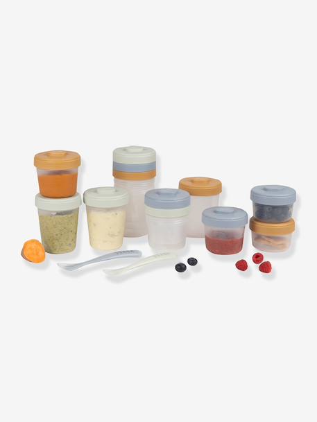 Pack 1er repas Assortis tons bleus (Storm)+Assortis tons roses (Eucalyptu+bleu grisé 6 - vertbaudet enfant 