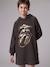 Robe sweat à capuche Rolling Stones anthracite 6 - vertbaudet enfant 