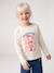 T-shirt manches longues fille écru 1 - vertbaudet enfant 