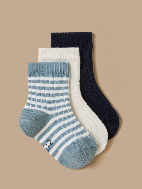 Lot de 3 paires de chaussettes bébé Orage 1 - vertbaudet enfant 