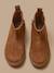 Boots chelsea cuir suédé garçon Camel+Marine 3 - vertbaudet enfant 