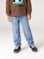 Jean droit garçon morphologie fin denim brut+stone 7 - vertbaudet enfant 