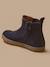 Boots chelsea cuir suédé garçon Camel+Marine 8 - vertbaudet enfant 