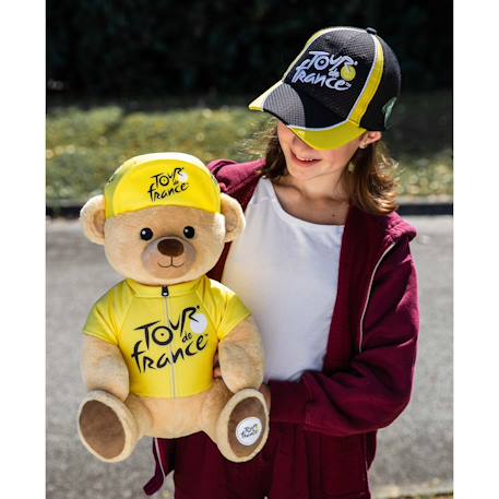 Peluche officielle ours tour de france – maillot et casquette vainqueur étape jaune – 40 cm Beige 3 - vertbaudet enfant 