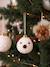 Lot de 10 boules sapin fausse fourrure beige 1 - vertbaudet enfant 