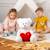 Peluche - ours coeur - 22 cm Rouge 3 - vertbaudet enfant 