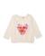 T-shirt fille en jersey à motif placé et message positif Blanc 2 - vertbaudet enfant 