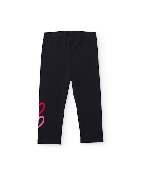 Ensemble bébé fille en molleton avec sweat à cœurs appliqués et leggings Rose 5 - vertbaudet enfant 