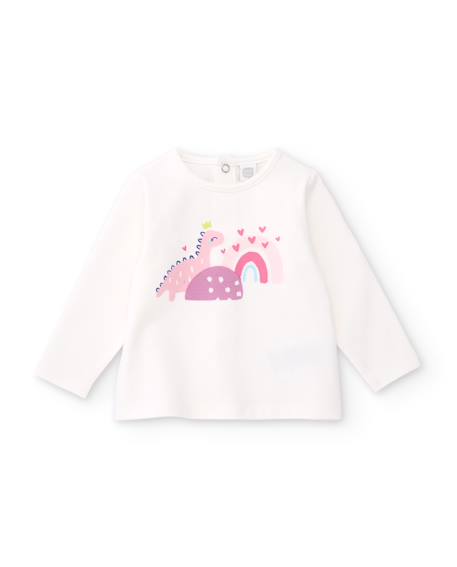 Ensemble bébé en molleton avec imprimé cœurs Rose 4 - vertbaudet enfant 
