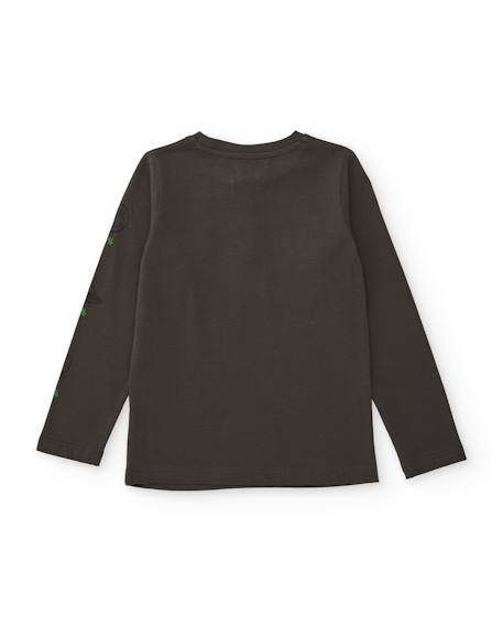 T-shirt en coton pour garçon avec imprimé gamer Gris 2 - vertbaudet enfant 