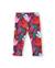 Ensemble fille en molleton avec sweat rhinocéros et legging floral Rouge 3 - vertbaudet enfant 