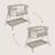 Lit cododo berceau 3en1 luna réglable en hauteur et inclinaison avec matelas Beige sand+Beige taupe+Grey concrete 4 - vertbaudet enfant 