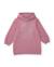 Robe fille en molleton avec capuche et imprimé frontal Rose 2 - vertbaudet enfant 