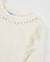 T-shirt fille en maille avec détails brillants à l'encolure Blanc 4 - vertbaudet enfant 