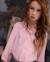 Chemise fille en toile avec broderies de gemmes et manches longues Rose 1 - vertbaudet enfant 