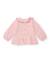 Ensemble bébé avec blouse à volants en tissu plat et leggings en maille Rose 3 - vertbaudet enfant 