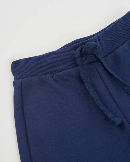 Pantalon en molleton pour garçon avec cordon de serrage réglable Bleu 3 - vertbaudet enfant 