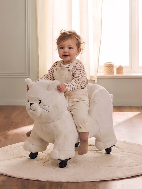 Porteur animal à roulettes en bois FSC® Chat+Chien+Licorne+Ours 1 - vertbaudet enfant 