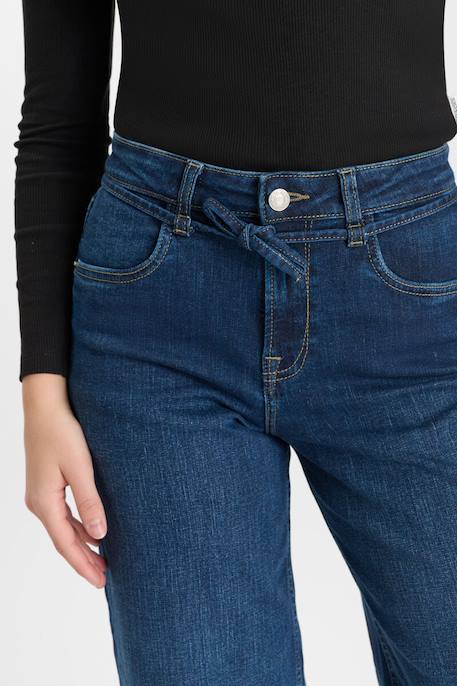 Pantalon loose, large en jeans lexygi Middle blue 6 - vertbaudet enfant 