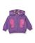 Ensemble en molleton bébé fille avec sweat à capuche et legging imprimé Violet 3 - vertbaudet enfant 