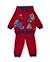 Ensemble garçon en molleton avec sweat zippé à capuche Rouge 2 - vertbaudet enfant 