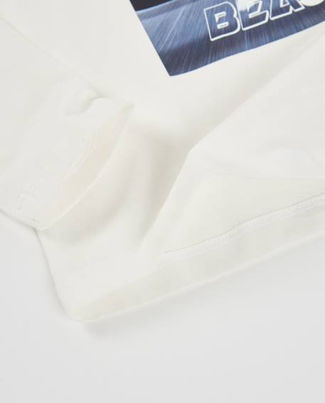 T-shirt garçon en maille avec graphique de voiture urbaine Blanc 4 - vertbaudet enfant 