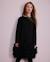 Robe fille en maille avec volants en bas et manches longues Noir 1 - vertbaudet enfant 