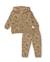 Ensemble en molleton pour garçon avec sweat à capuche et fermeture éclair sur le devant Marron 1 - vertbaudet enfant 