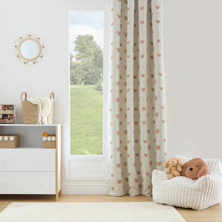 Rideau occultant imprimé oursons - billie Beige 1 - vertbaudet enfant 