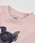 Sweat-shirt fille en molleton avec imprimé chiot et taille froncée Rose 3 - vertbaudet enfant 