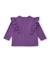 T-shirt en jersey fille à volants aux épaules et motif fantaisie Violet 2 - vertbaudet enfant 