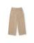Pantalon fille en velours côtelé avec coupe droite et poches latérales Beige 1 - vertbaudet enfant 