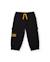 Pantalon de jogging garçon en molleton avec poches latérales Noir 1 - vertbaudet enfant 
