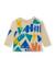 T-shirt garçon en jersey à manches longues et motif géométrique Blanc 2 - vertbaudet enfant 