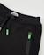 Pantalon en molleton pour garçon avec broderies latérales et zips contrastés Noir 5 - vertbaudet enfant 