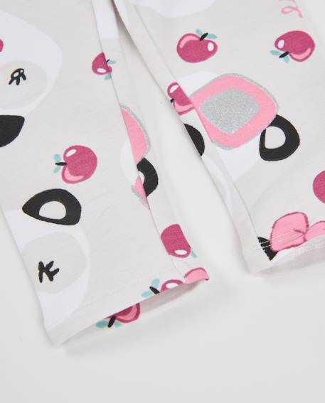Legging bébé fille en molleton avec imprimé pandas Blanc 4 - vertbaudet enfant 