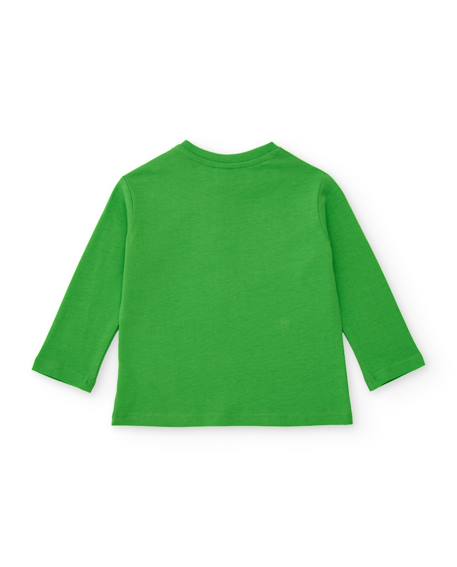 T-shirt en maille pour garçon avec design de personnage pixelisé Vert 2 - vertbaudet enfant 