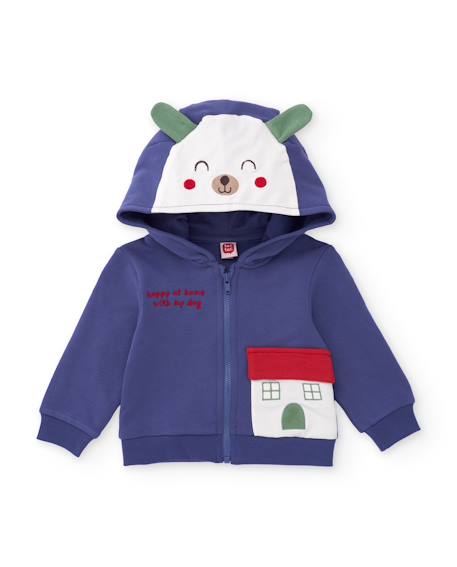 Ensemble en peluche pour bébé avec capuche à oreilles Violet 2 - vertbaudet enfant 