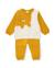 Ensemble en peluche pour bébé avec détail d'ours en relief Jaune 1 - vertbaudet enfant 