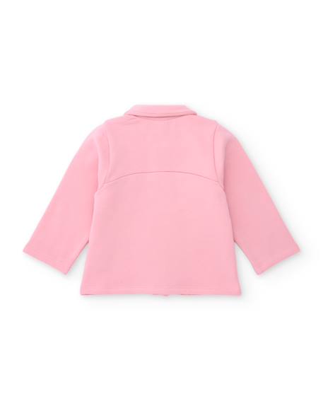 Ensemble en peluche pour bébé de trois pièces avec détails brodés Rose 3 - vertbaudet enfant 