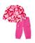 Ensemble bébé fille en molleton avec sweat zippé et motif cœurs Rose 1 - vertbaudet enfant 