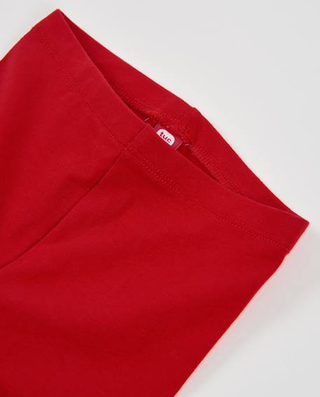 Legging bébé fille en maille stretch avec motif champignon Rouge 4 - vertbaudet enfant 