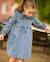 Robe en jean fille à imprimé cœurs et matière douce Bleu 1 - vertbaudet enfant 