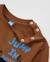 Sweat garçon en molleton avec motif grenouille et message imprimé Marron 3 - vertbaudet enfant 
