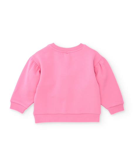 Ensemble bébé fille en molleton avec sweat girafe et pantalon assorti Rose 5 - vertbaudet enfant 